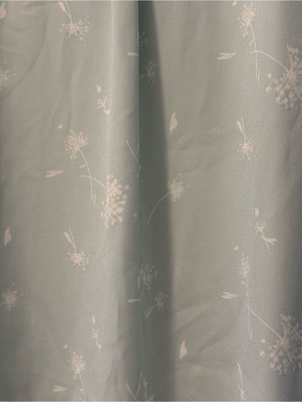 Ava & Viv Mint Green Floral Split V-Neck Blouse Size XL - Picture 5 of 6